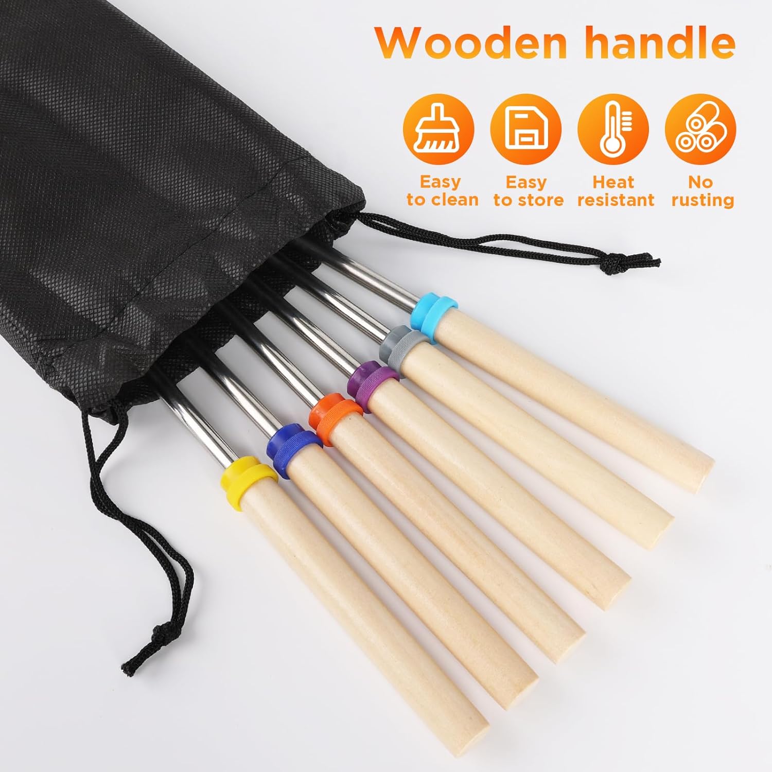 6 pz in acciaio inox telescopi - Corn Dog Stick recensione e prezzo